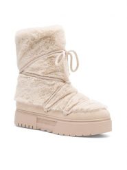 Jenny Fairy Botki WS5895-05 Beżowy. Brązowe botki damskie Jenny Fairy, z materiału, bez obcasa, na płaskiej podeszwie, bez zapięcia. Za 159.99 zł.