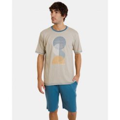 Piżama męska rozm. XL P241302 Stone 429. Niebieskie piżamy męskie Massana Homewear, m, bez wzorów, bez ramiączek, krótkie. Za 199.00 zł.