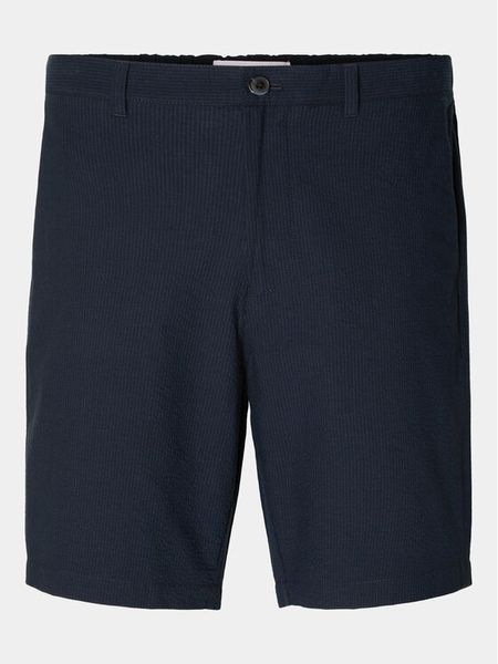 Selected Homme Szorty materiałowe Slhregular-Karl 16092367 Granatowy Regular Fit. Niebieskie szorty męskie Selected Homme, m, bez wzorów, z bawełny. Za 239.99 zł.
