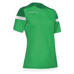 Damski jersey Macron Sedna. Białe koszulki sportowe damskie Macron, bez wzorów, z jersey, sportowe, bez kołnierzyka. Za 175.50 zł.
