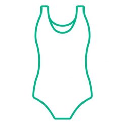 Strój jednoczęściowy pływacki dla dzieci Nabaiji 2ND LIFE. Stroje kąpielowe dla dziewczynek Decathlon, bez wzorów. Za 29.99 zł.