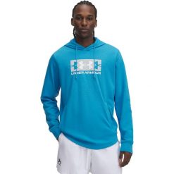 Bluza z kapturem Under Armour Rival Terry Logo. Białe bluzy męskie Under Armour, m, bez wzorów, z bawełny, z kapturem. Za 264.80 zł.