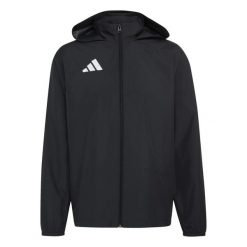 Kurtka adidas Entrada 26. Białe kurtki męskie Adidas, bez wzorów, z materiału, do piłki nożnej. Za 121.99 zł.
