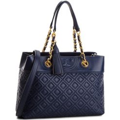 Torebka TORY BURCH - Fleming Small Tote 48892 Royal Navy 403. Niebieskie torebki do ręki damskie Tory Burch. Za 2,099.00 zł.