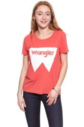 WRANGLER T SHIRT DAMSKI FESTIVAL TEE SPICED CORAL W7016EV6Y 112130891. Pomarańczowe t-shirty damskie Wrangler, xs, bez wzorów, bez kołnierzyka. W wyprzedaży za 39.99 zł.