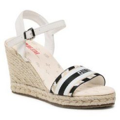 Espadryle Big Star Shoes. Białe klapki damskie BIG STAR SHOES, bez wzorów, bez obcasa, bez zapięcia. Za 129.99 zł.