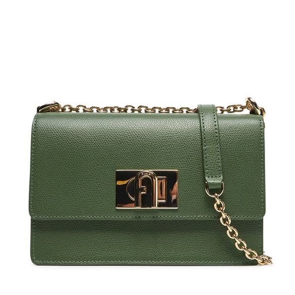 Torebka Furla. Zielone torebki do ręki damskie Furla, bez wzorów, wizytowe, bez dodatków. Za 1,619.00 zł.