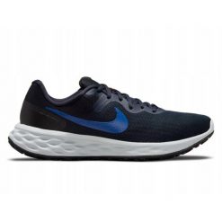 Buty Nike Revolution 6 DC3728-400. Czarne buty sportowe męskie Nike, bez zapięcia, do biegania, nike revolution. Za 242.10 zł.