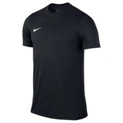 T-shirt sportowy z krótkim rękawem męski Dri-Fit Park 20 Tee. Czarne t-shirty męskie Nike, m, bez wzorów, z bawełny, klasyczne, bez kołnierzyka. Za 99.99 zł.