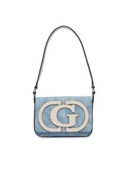 Guess Torebka Ruby HWDG97 40190 Niebieski. Niebieskie torebki do ręki damskie Guess, z aplikacjami, z materiału, bez dodatków. Za 544.99 zł.
