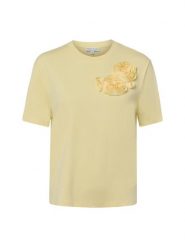 Marie Lund Koszulka Kobiety Bawełna (100%) żółty, L. Żółte t-shirty damskie Marie Lund, l, z aplikacjami, z bawełny, bez kołnierzyka. Za 89.95 zł.