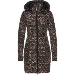 Płaszcz pikowany z nadrukiem bonprix czarno-cappuccino z nadrukiem. Płaszcze damskie marki FOUGANZA. Za 189.99 zł.