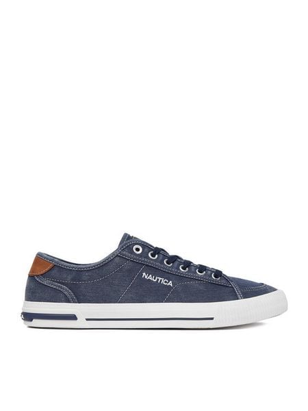 Nautica Tenisówki CWBEO-LANDMAN-01 Niebieski. Niebieskie trampki męskie Nautica, bez wzorów, z materiału, bez zapięcia. Za 149.99 zł.