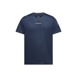 Koszulka La Sportiva Pure. Niebieskie koszulki sportowe męskie La Sportiva, l, bez wzorów, z materiału, bez kołnierzyka, bez ramiączek, do biegania. Za 258.00 zł.