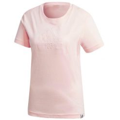 Damska Koszulka adidas Brilliant Basics Tee Lifestyle. Czerwone t-shirty damskie Adidas, l, bez wzorów, z bawełny, klasyczne, bez kołnierzyka. Za 96.99 zł.