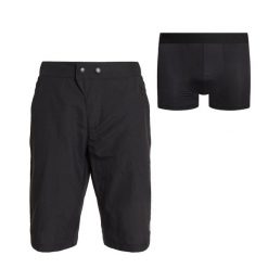 Spodenki rowerowe męskie ATTABO Ryst 2w1. Czarne szorty męskie ATTABO, na lato, m, bez wzorów. Za 169.99 zł.