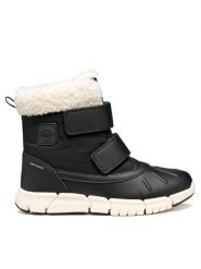 Geox Śniegowce J Flexyper B Ab J46APC 0BCFU C9999 D Czarny. Czarne buty zimowe dziewczęce Geox, ze skóry, bez zapięcia. Za 289.99 zł.