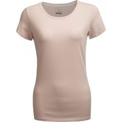 T-shirt damski TSD600 - jasny róż - Outhorn. Czerwone t-shirty damskie Outhorn, bez wzorów, bez kołnierzyka. W wyprzedaży za 19.99 zł.