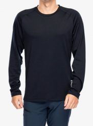 Bluza rowerowa męska POC Essential DH LS Jersey. Czarne bluzy męskie POC, m, bez wzorów, z elastanu, bez kaptura. Za 377.00 zł.