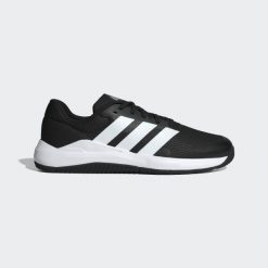 Buty fitness męskie ADIDAS Dropset Base. Czarne buty sportowe męskie Adidas, bez zapięcia, na fitness i siłownię. Za 229.99 zł.