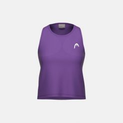 MOVE Damski Top Bez Rękawów. Fioletowe koszulki sportowe damskie Head, bez wzorów, bez kołnierzyka, bez ramiączek, tenisowe. Za 210.00 zł.