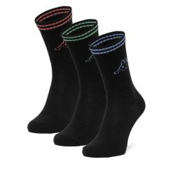 Skarpety długie Kappa. Czarne skarpety męskie Kappa, bez wzorów. Za 34.99 zł.