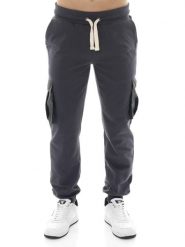 Męskie zimowe spodnie bojówki, ściągane u dołu, Leone 1947 Vintage Dept. Szare spodnie sportowe męskie LEONE 1947 APPAREL, na zimę, m, bez wzorów, z bawełny, na fitness i siłownię. Za 324.17 zł.