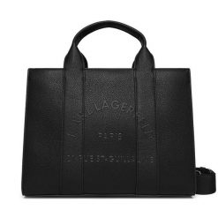 Torebka KARL LAGERFELD. Czarne torebki do ręki damskie KARL LAGERFELD, bez wzorów, klasyczne, bez dodatków. Za 679.99 zł.