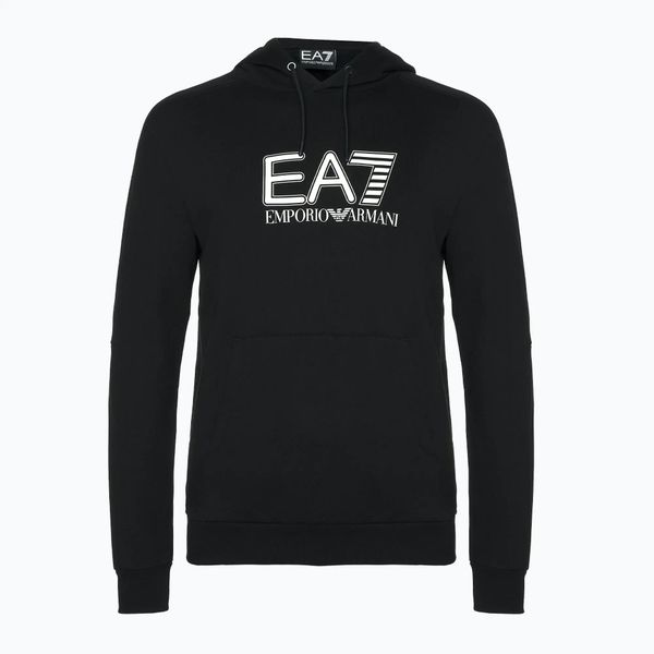 Bluza męska EA7 Emporio Armani Train Visibility. Czarne bluzy męskie EA7 Emporio Armani, m, bez wzorów, z bawełny, bez kaptura. Za 499.99 zł.