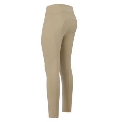 Damskie legginsy jeździeckie z pełną przyczepnością Euro-Star Enforce. Brązowe legginsy damskie EURO-STAR, s, bez wzorów, ze skóry. Za 534.50 zł.