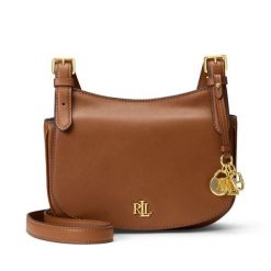 Torebka LAUREN RALPH LAUREN. Brązowe listonoszki damskie Lauren Ralph Lauren, bez wzorów, bez dodatków. Za 1,499.00 zł.