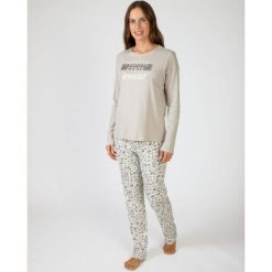 Piżama damska rozm. L P751256 – kolor beżowy. Brązowe piżamy damskie Massana Homewear, l, bez wzorów, z bawełny, bez ramiączek, długie. Za 293.00 zł.