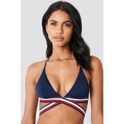 Tommy Hilfiger Góra bikini Triangle - Blue,Multicolor. Bikini damskie marki Tommy Hilfiger. Za 222.95 zł.