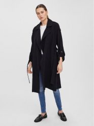 Vero Moda Trencz Bella 10252979 Czarny Relaxed Fit. Czarne płaszcze damskie Vero Moda, m, bez wzorów, z wiskozy, bez kaptura. Za 159.99 zł.
