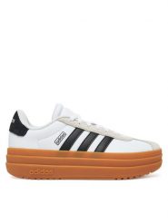 Adidas Sneakersy VL COURT BOLD JQ8065 Biały. Białe buty sportowe dziewczęce Adidas, bez wzorów, ze skóry, bez zapięcia. Za 199.99 zł.