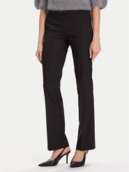 Morgan Spodnie materiałowe 242-PBEKA.F Czarny Slim Fit. Czarne spodnie materiałowe damskie Morgan, bez wzorów, z materiału. Za 319.99 zł.