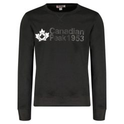 Bluza Canadian Peak GANTEAK BLACK RM MEN 317 (RBMWY4881H/CP-NOIR). Czarne bluzy męskie Canadian Peak, bez wzorów, bez kaptura. Za 119.00 zł.