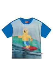 Koszulka Dziecięca LEGO Taj215 Niebieska. Niebieskie t-shirty dla chłopców LEGO, bez wzorów, z materiału, bez ramiączek. Za 62.99 zł.