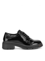 MEXX Półbuty MI001101043W Czarny. Czarne półbuty damskie Mexx, bez wzorów, ze skóry, bez obcasa, na obcasie, bez zapięcia. Za 299.99 zł.