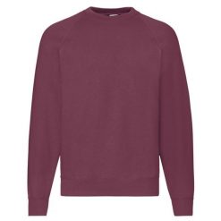 Klasyczna Bluza Raglanowa Unisex Dla Dorosłych. Brązowe bluzy męskie Fruit of the Loom, m, bez wzorów, bez kaptura. Za 79.99 zł.