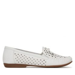 Mokasyny Rieker. Białe mokasyny damskie Rieker. Za 249.99 zł.