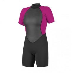 Pianka damska Oneill 2023 REACTOR-2 2mm BZ S/S BLK/BERRY. Czarne obuwie sportowe damskie O'Neill, bez wzorów, rowerowe. Za 393.10 zł.