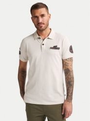 Petrol Industries Polo M-1050-POL946 Écru Regular Fit. Koszulki polo męskie Petrol Industries, m, bez wzorów, z bawełny, bez ramiączek. Za 119.99 zł.