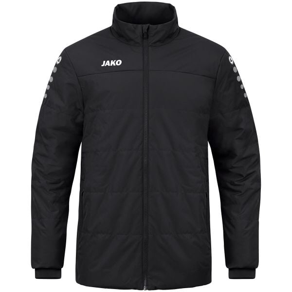 Kurtka puchowa Jako Team. Czarne kurtki męskie Jako, xl, bez wzorów, z materiału, z kapturem. Za 470.25 zł.
