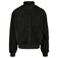 Kurtka Urban Classics boxy sherpa. Czarne kurtki męskie Urban Classics, m, bez wzorów, bez kaptura. Za 337.00 zł.