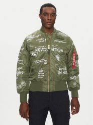 Alpha Industries Kurtka bomber MA-1 Peace 156136 Zielony Regular Fit. Zielone kurtki męskie Alpha Industries, m, bez wzorów, z syntetyku, bez kaptura. Za 589.99 zł.