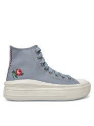 Converse Trampki Chuck Taylor All Star Move Platform Rose A12571C Szary. Szare trampki i tenisówki damskie Converse, bez wzorów, z materiału, retro, bez zapięcia. Za 279.99 zł.