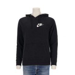 Second life - Nike bluza damska z kapturem - Jak nowy. Czarne bluzy damskie Nike, l, bez wzorów, z materiału, z kapturem. Za 97.94 zł.