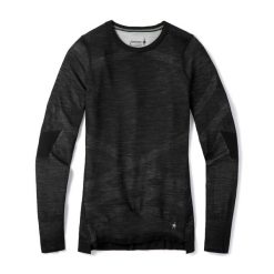 Bluza termoaktywna damska Smartwool Intraknit Merino 200 Crew. Czarne bluzy damskie Smartwool, s, bez wzorów, bez kaptura. Za 419.99 zł.