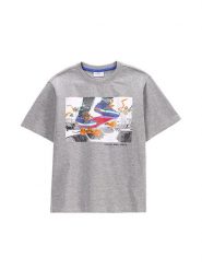 Coccodrillo T-Shirt WC5143206IBJ Szary Regular Fit. Szare t-shirty dla chłopców COCCODRILLO, bez wzorów, z bawełny, bez ramiączek. Za 19.90 zł.